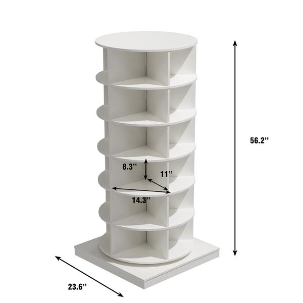 360 Rotating shoe cabinet 6 layers-1