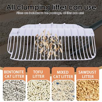 自动清洁猫砂盆 - 2.2 磅 - 23 磅 猫均可使用，100L 自动猫砂盆自动清洁，超大容量，可容纳多只猫，防夹，所有结块猫砂均可使用，配有垃圾袋，应用程序控制
