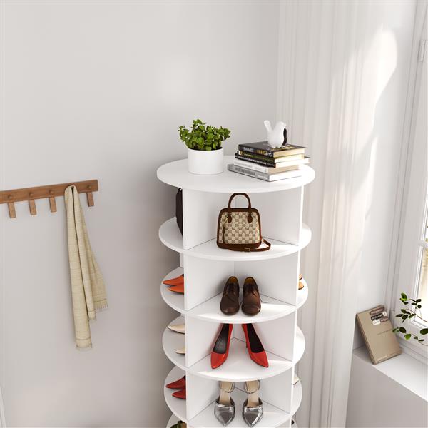 360 Rotating shoe cabinet 6 layers-5