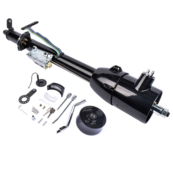 A3- 汽车转向柱 28" Black Stainless GM Tilt Steering Column with Key & Adapter R91004BK-28"-7