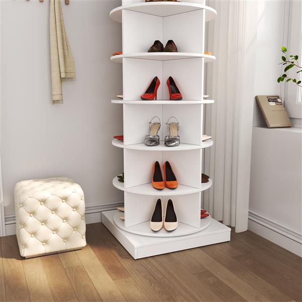 360 Rotating shoe cabinet 6 layers-2