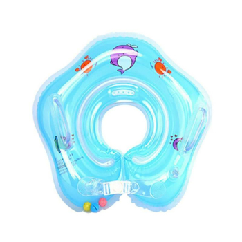 加厚婴幼儿游泳充气脖圈新生宝宝专用双气囊颈项游泳圈