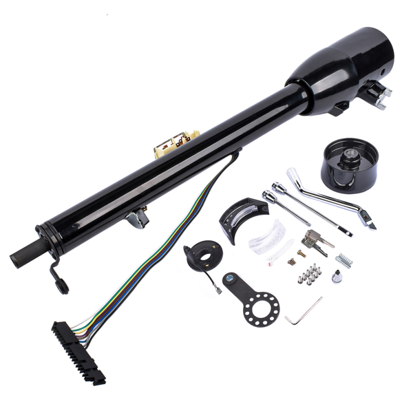 A3- 汽车转向柱 28" Black Stainless GM Tilt Steering Column with Key & Adapter R91004BK-28"-5