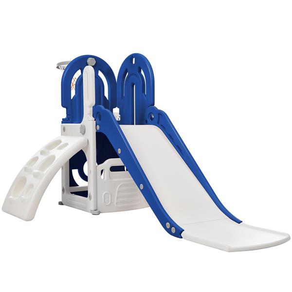 幼儿攀爬架和滑梯套装 4 合 1，儿童游乐场攀爬架独立式滑梯玩具套装带篮球架组合，适合婴儿室内和室外-8