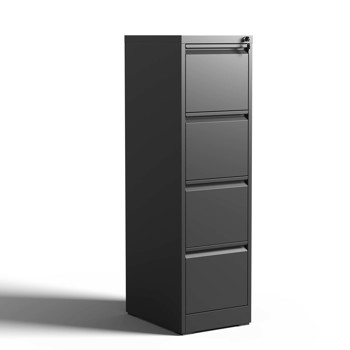 4 抽屉金属立式文件柜（带锁） 办公室 家用 钢制立式文件柜（适用于 A4/标准/信件 尺寸
