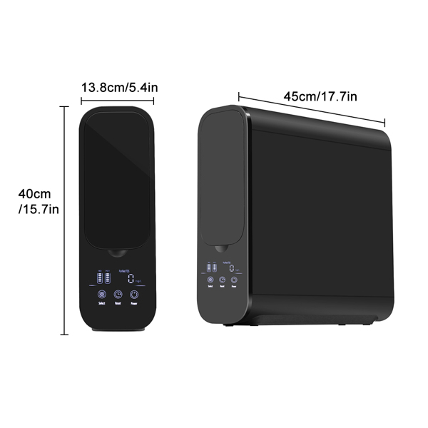 RO纯水机 A8-600G 弱碱性水 黑色 LCD显示屏 110V 美规-10