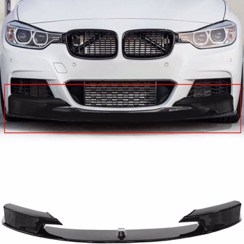 2012-2018，BMW，F30 3 Series，前唇，美版，黑色，碳纤维外观