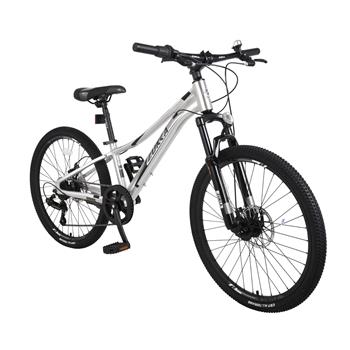 适合女孩和男孩的山地自行车 24 英寸 shimano 7 速自行车