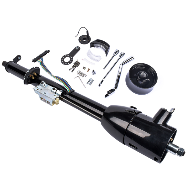 A3- 汽车转向柱 30'' Automatic Tilt Steering Column with Key + 9 Holes Steering Wheels Adapter-5