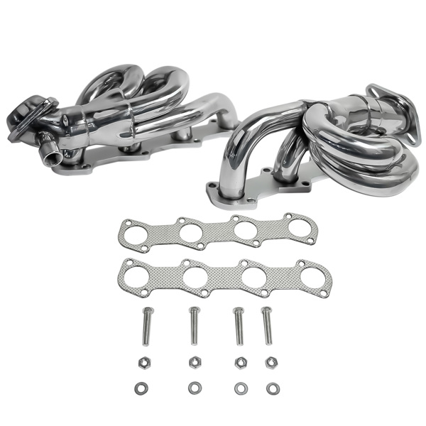 排气歧管 Stainless Steel Shorty Manifold Header for Ford 1997-2003 F-150 F250 4.6L V8-1