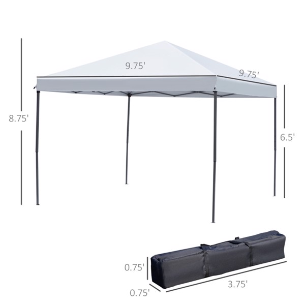 3X3M带网的弹出式雨棚/聚会帐篷/凉棚 可调节手提包高度-AS （ Amazon Shipping）（WalMart禁售）（周末不发货）-3