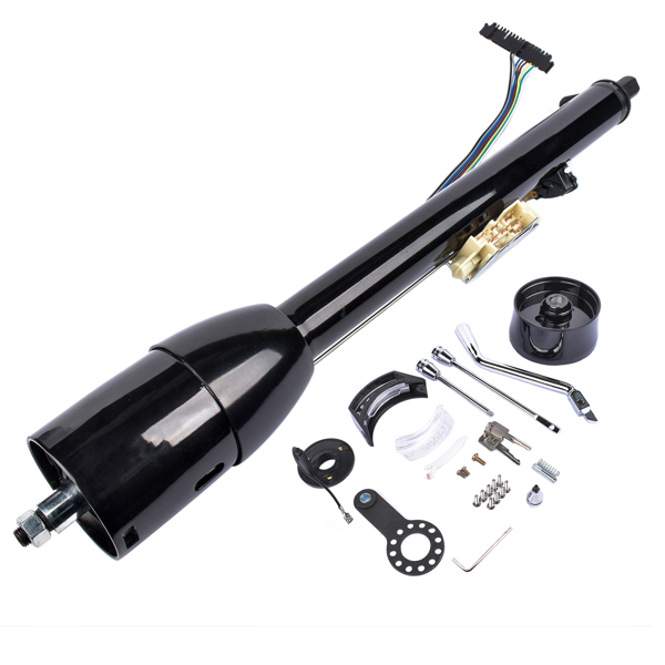 A3- 汽车转向柱 28" Black Stainless GM Tilt Steering Column with Key & Adapter R91004BK-28"-2