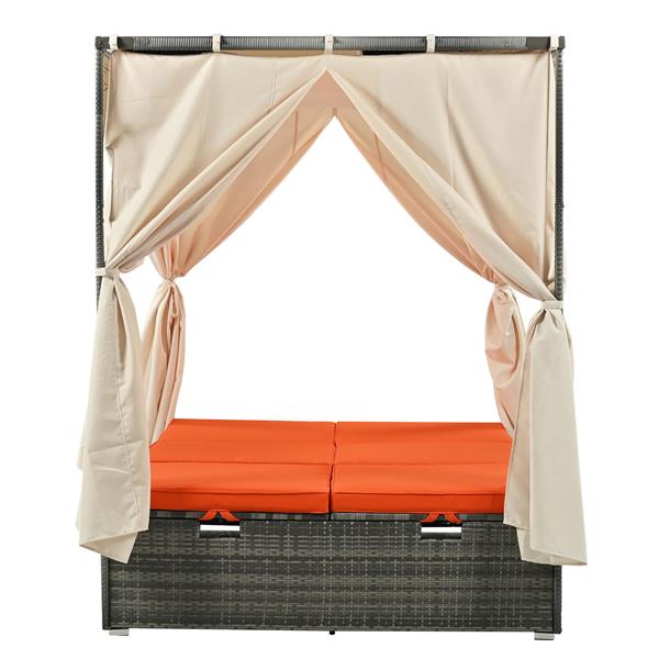U 型可调节太阳床，带窗帘，舒适度高，3 种颜色-10