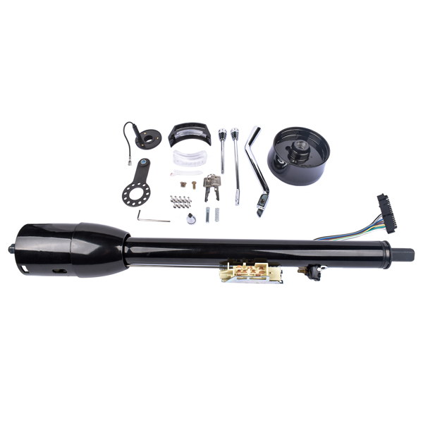 A3- 汽车转向柱 28" Black Stainless GM Tilt Steering Column with Key & Adapter R91004BK-28"-6