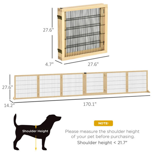 170" L狗门，木制宠物门（amazon shipping-发货，WALMART禁止销售）周末不发货-4