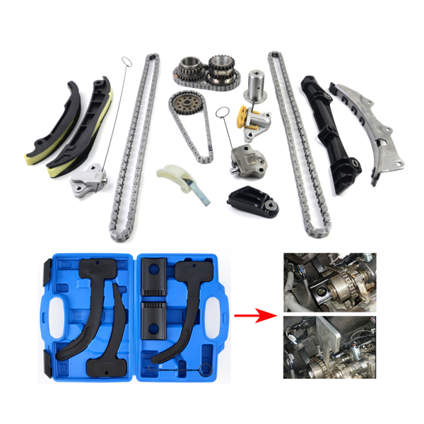 正时链条套装 Timing Chain & Tool Kit Fits 2011-2015 3.6L Pentastar Chrysler Dodge Jeep Ram-2