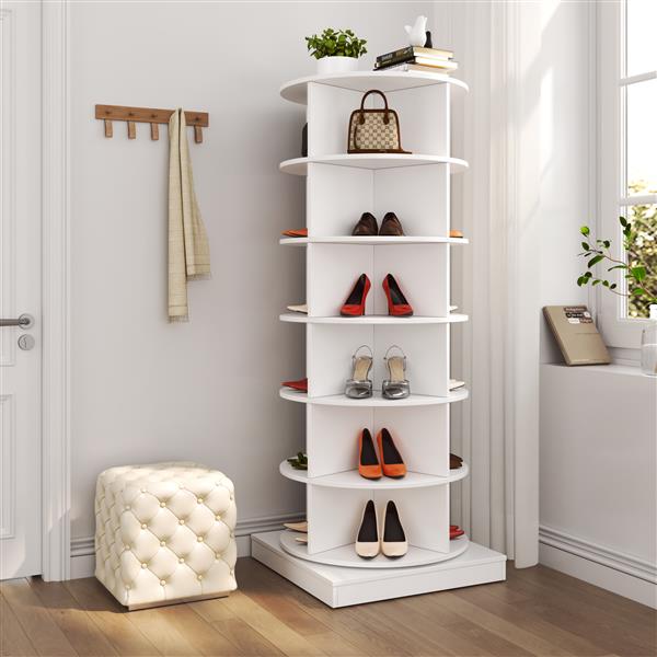 360 Rotating shoe cabinet 6 layers-4