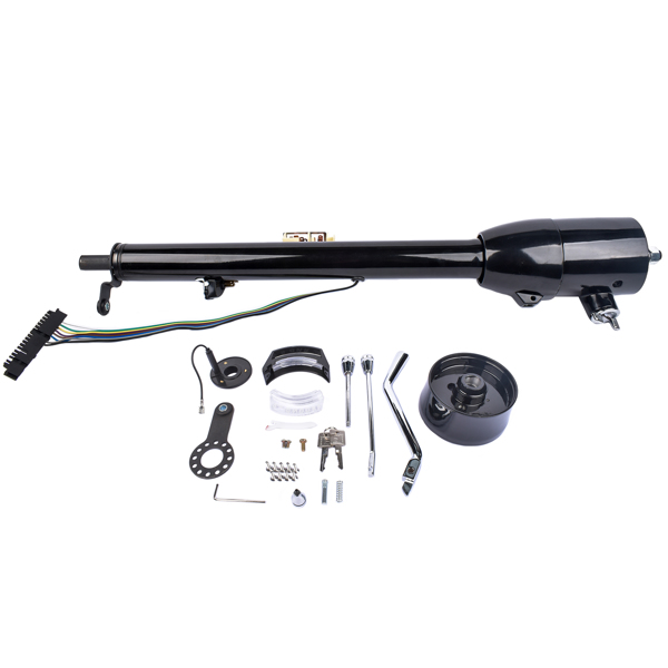 A3- 汽车转向柱 28" Black Stainless GM Tilt Steering Column with Key & Adapter R91004BK-28"-1