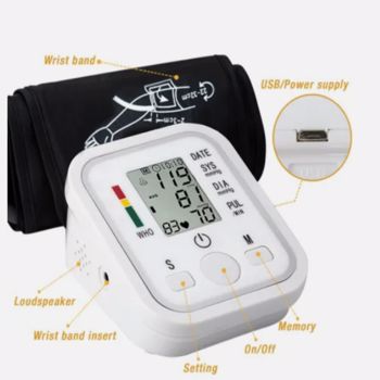 2024 数字自动血压监测器上臂 BP 机器心率惠普