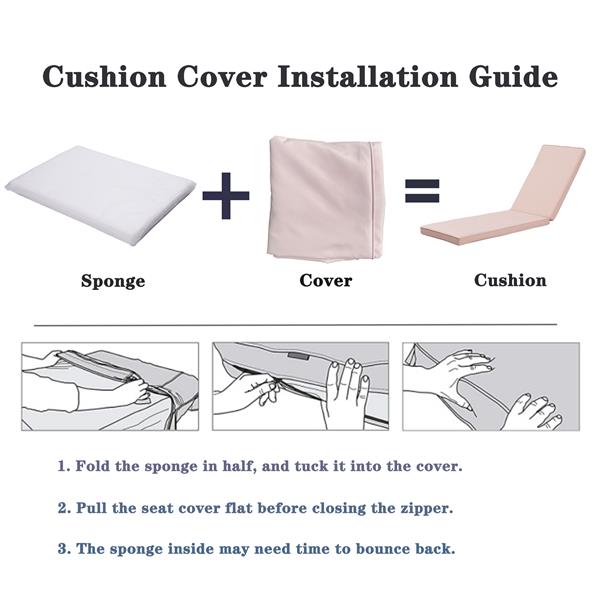 2 件套户外休闲椅坐垫替换件庭院家具座椅坐垫躺椅坐垫-7