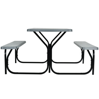 野餐桌椅套装灰色（amazon shipping-发货，WALMART/AMAZON禁止销售）
