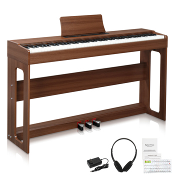 【AM不售卖】Glarry GDP-104/A-815 88键重锤键盘 无盖立式 黑胡桃木 电钢琴 英国