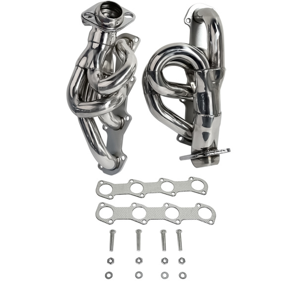 排气歧管 Stainless Steel Shorty Manifold Header for Ford 1997-2003 F-150 F250 4.6L V8-3