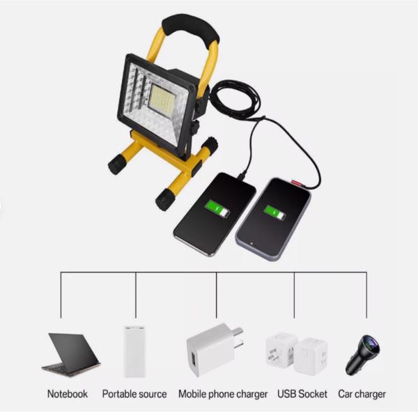 LED Rechargeable Radio Work Site Hongguang Mobile Camp Light-11