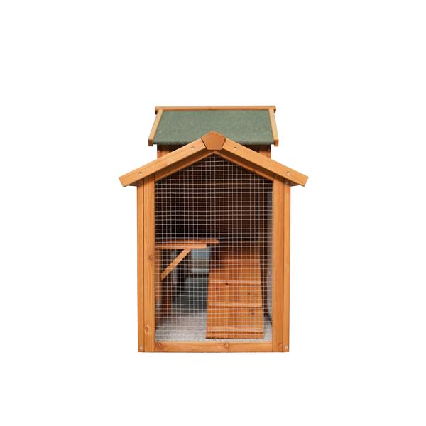 79.5 Inch Extra Large Rabbit Cage with 2 Runs, Small Animal Habitat for Guinea Pigs, Hamsters, Removable Tray, Double Waterproof Roof, Pet Supplies, Poultry Fence - 10