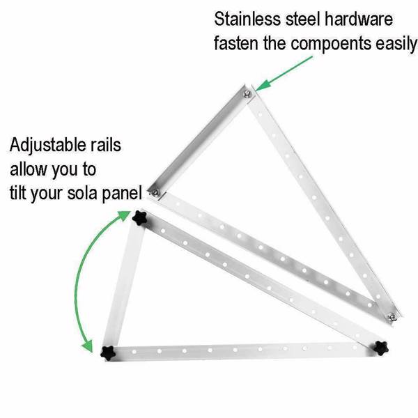 UK 2pcs 太阳能光伏三角支架28寸 712mm-10