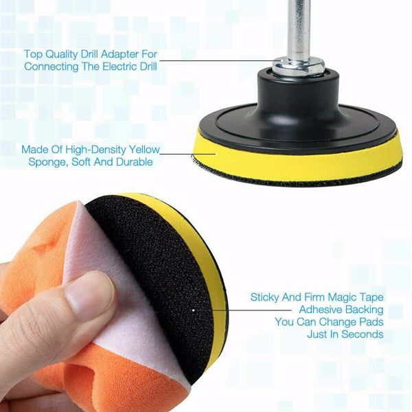 22pcs car polishing waxing sponge pad-20