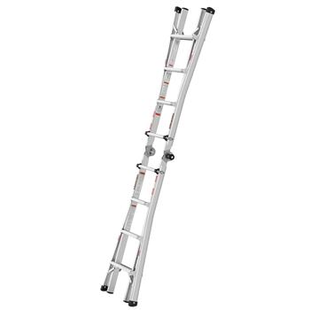多位置可折叠工程多功能铝合金梯子A型梯直梯17英尺家用