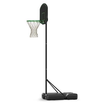 篮球架系统支架，带 30 英寸篮板，高度可调节 60 英寸-78 英寸，适合室内室外，带轮子的可填充底座，适合儿童、青少年