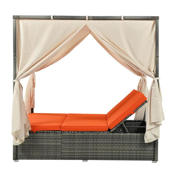U 型可调节太阳床，带窗帘，舒适度高，3 种颜色-22