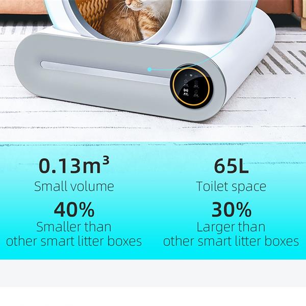 Smart cat litter box cat litter box automatic cleaning-35