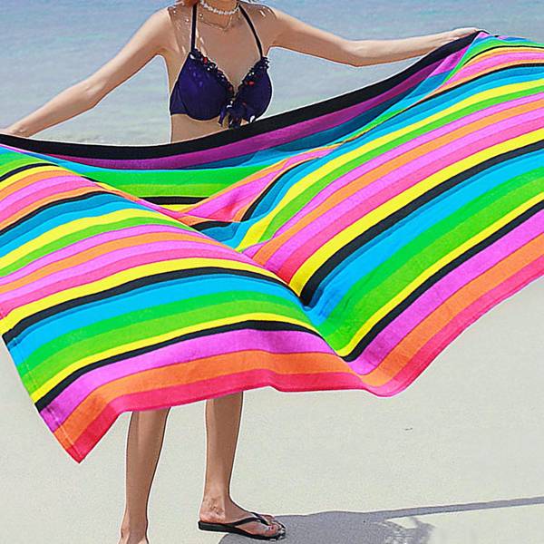 Striped beach towel-25