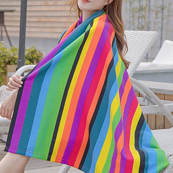 Striped beach towel-18