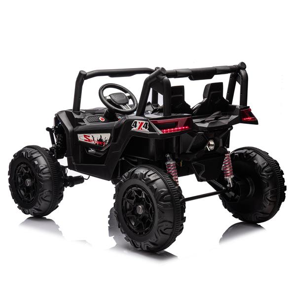 24V 儿童乘坐 XXL UTV 车，2 座，配有两条安全带，并排 4x4 越野卡车，配有家长遥控器，电池供电的电动车，具有高低速功能，两条安全带。-23