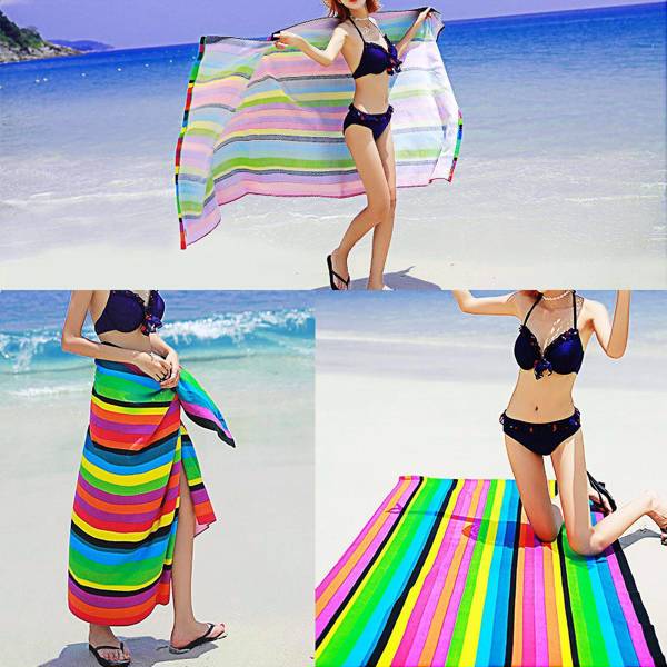 Striped beach towel-20