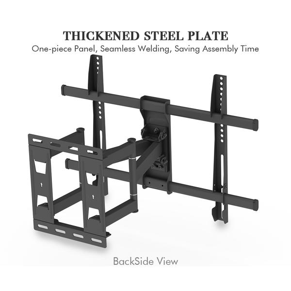 LEADZM TMDS-106 最大VES 400x600mm 壁挂电视架 60kg 可调节角度 5° 40~75 inch电视 黑色-3