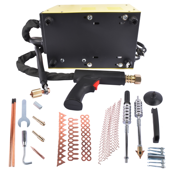 钣金修复机 Vehicle Panel Spot Stud Welder Dent Puller 3KW 3500A Car Body Dent Repair Kit-5