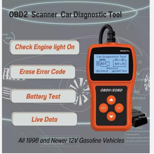 OBD2汽车故障代码读取器检查发动机轻型车辆诊断故障诊断仪-2