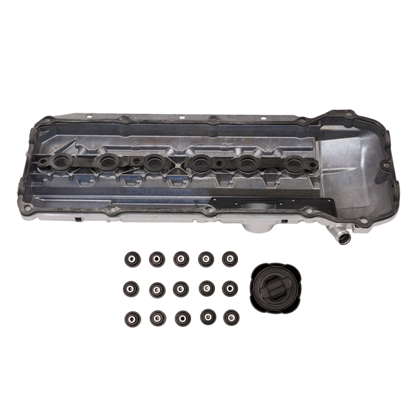 气门室盖 Aluminum Valve Cover with Gasket 11121432928 for BMW 323i 325i 328i 330i 525i 528i X5 M52 M54-7