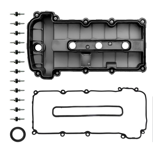 气门室盖 Aluminum Black Valve Cover Set Right Side for 2002-2008 Jaguar S-Type 3.0L #C2S48786-3