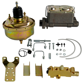 刹车总成 Power Brake Booster Master Cylinder Kit 7\\" for 1964-1966 Ford Mustang 1960-1966 Ford Falcon