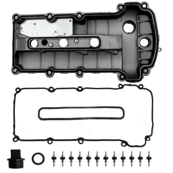 气门室盖 Upgraded Aluminum Left Rocker Valve Cover Set Black for 2002-2008 Jaguar S-Type 3.0L C2C38781-2