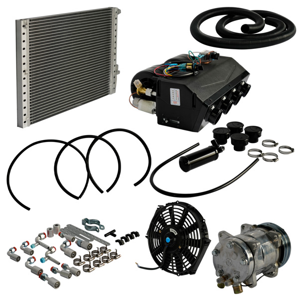 A/C套件 Universal Air Conditioning Kit Under Dash E-404-000 A/C 12V with Quick Fit System Cool Only-16