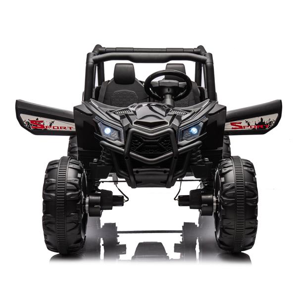 24V 儿童乘坐 XXL UTV 车，2 座，配有两条安全带，并排 4x4 越野卡车，配有家长遥控器，电池供电的电动车，具有高低速功能，两条安全带。-19