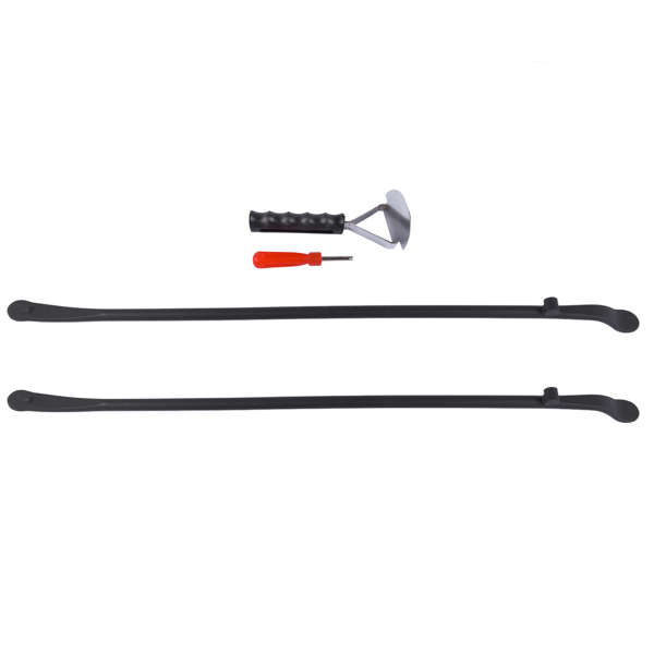 轮胎更换拆卸工具 2 Pcs Tire Mount Demount Iron Tire Changing Removal Tool Tire Bar 38'' x 4/5'' for Auto Truck Buses-4