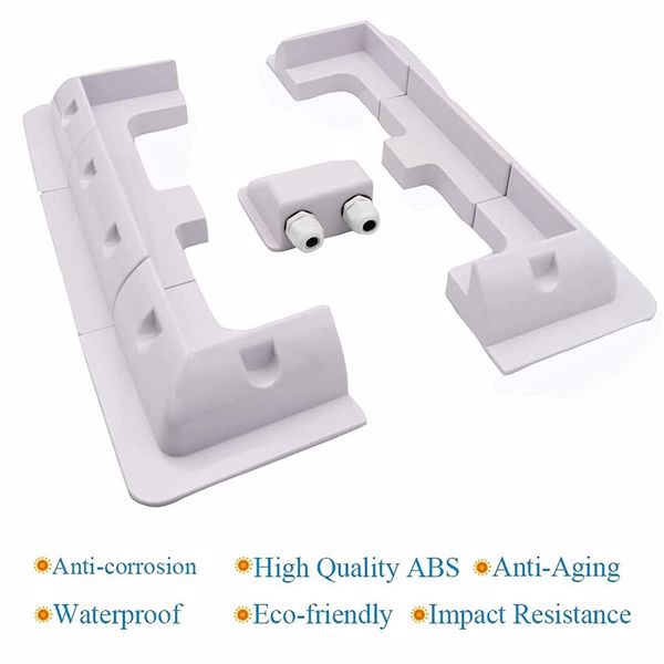 DE 7pcs太阳能光伏板电池板房车游艇支架 白色-8